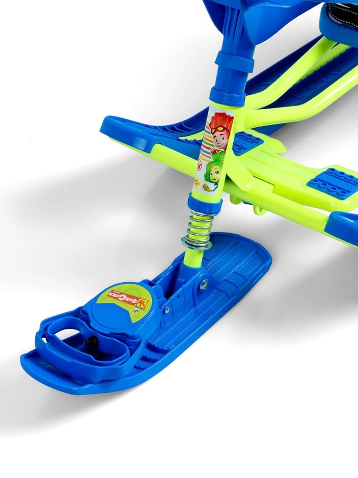 Снегокат «Тимка спорт 4-1», со спинкой, голубой, зелёный, ТС4-1/Ф22 Nika Kids