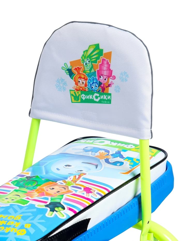 Снегокат «Тимка спорт 4-1», со спинкой, голубой, зелёный, ТС4-1/Ф22 Nika Kids