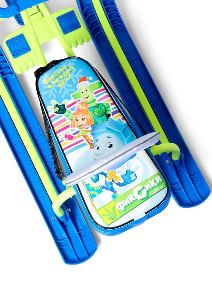 Снегокат «Тимка спорт 4-1», со спинкой, голубой, зелёный, ТС4-1/Ф22 Nika Kids