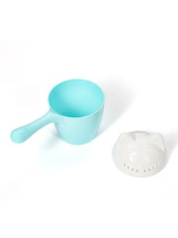 Набор для купания детский: ванночка 86 см, горка, ковш -лейка, голубой