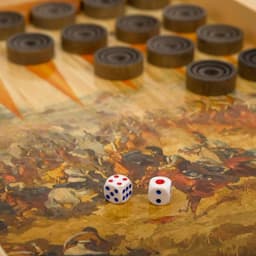Настольная игра 3в1 TAKE IT EASY «Бородино» шахматы, шашки, нарды, деревянные, 50×50 см