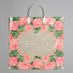 Пакет «Сады Парижа», полиэтиленовый с пластиковой ручкой, 37×34 см, 80 мкм