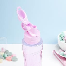 Бутылка для воды «Баунаталь», 600 мл, 23×8 см, спортивная, прозрачная, розовая