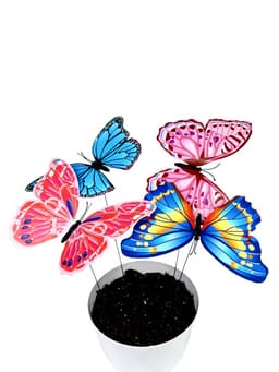 Штекер садовый «Бабочка альпина», 22×21 см, h=42 см, МИКС