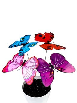 Штекер садовый «Бабочка альпина», 22×21 см, h=42 см, МИКС