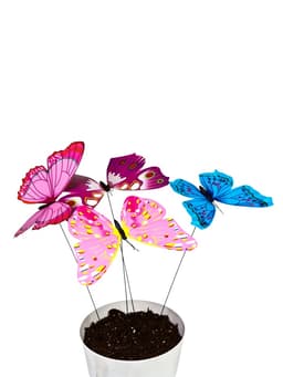 Штекер садовый «Бабочка альпина», 22×21 см, h=42 см, МИКС