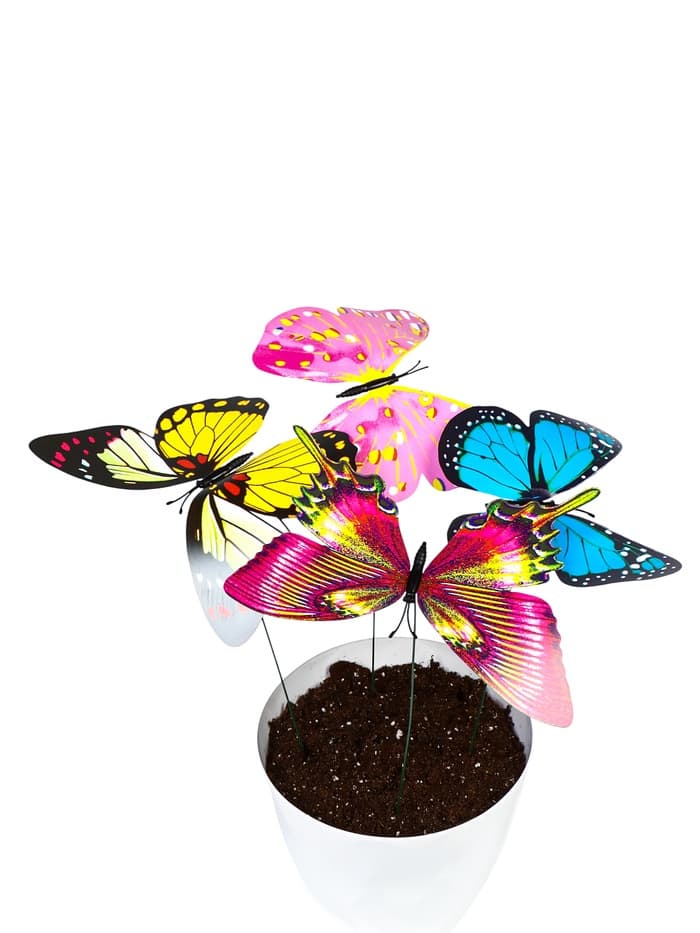 Штекер садовый «Бабочка альпина», 22×21 см, h=42 см, МИКС