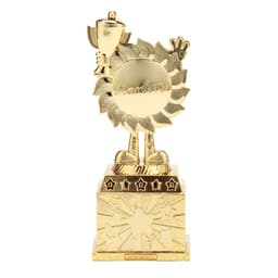 Наградная фигура детская, под нанесение, кубок, пластик, золото, 12.5 см