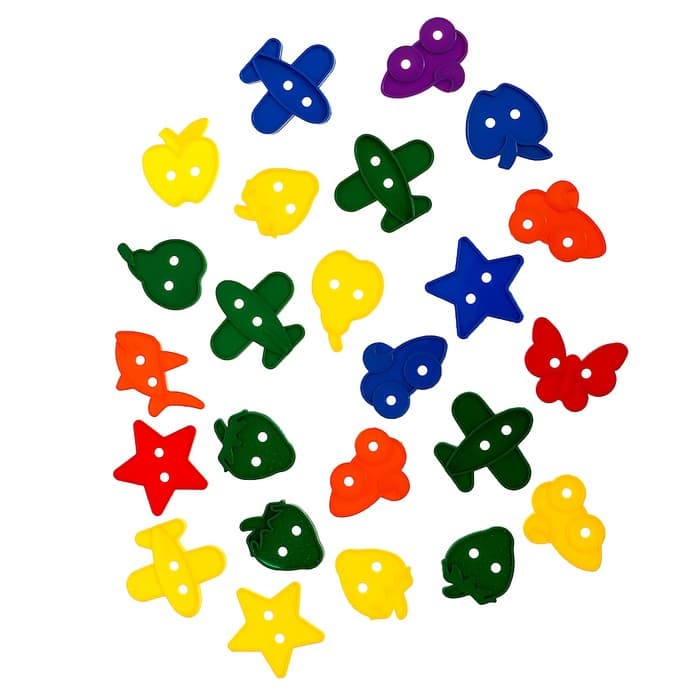 Шнуровка IQ-ZABIAKA «Весёлые фигурки» под клапаном, 24 шт., по методике Монтессори