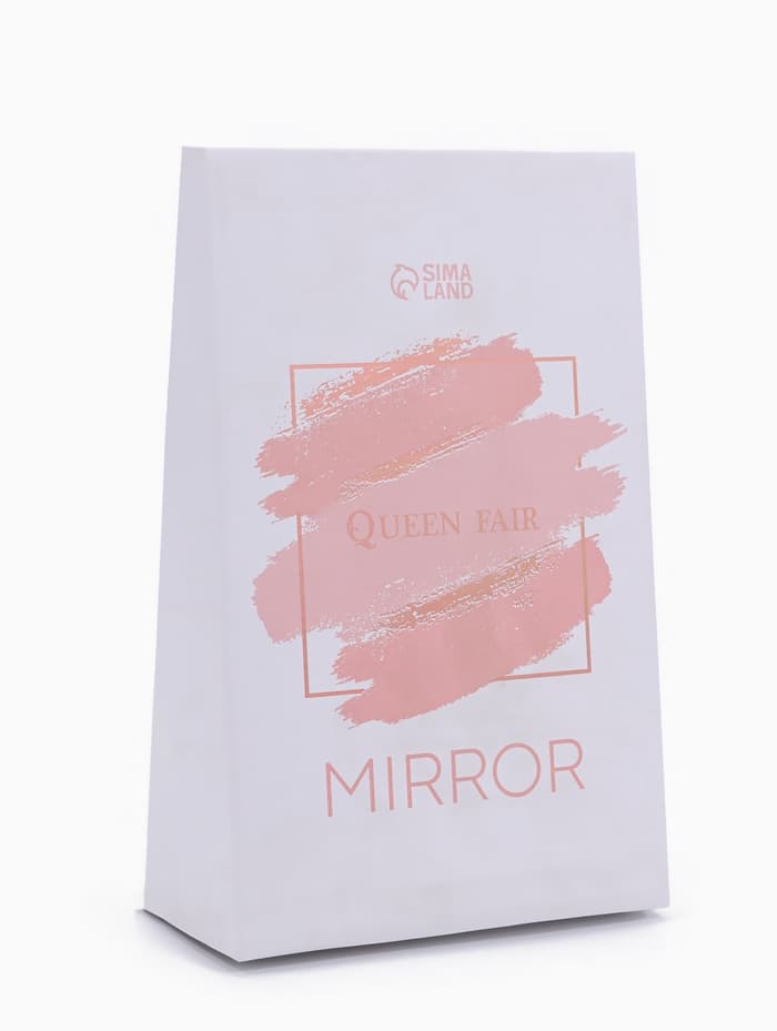 Зеркало с подставкой, с увеличением х2, двустороннее, 16.5×30.5 см, (13×16 см), МИКС