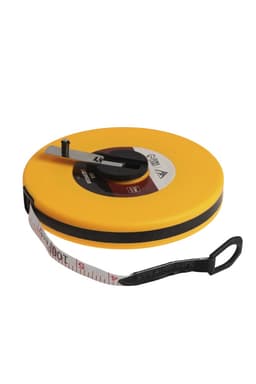 Рулетка геодезическая ЛОМ, фиберглассовая лента, закрытый корпус, 30 м × 13 мм