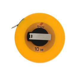 Рулетка геодезическая ТУНДРА, фиберглассовая лента, закрытый корпус, 10 м × 13 мм