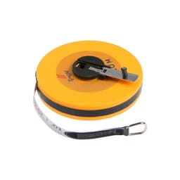 Рулетка геодезическая ТУНДРА, фиберглассовая лента, закрытый корпус, 20 м × 13 мм