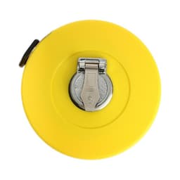 Рулетка геодезическая ТУНДРА, фиберглассовая лента, закрытый корпус, 20 м × 13 мм