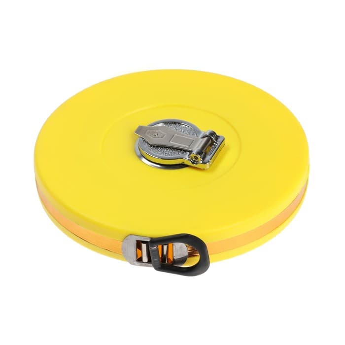 Рулетка геодезическая ТУНДРА, фиберглассовая лента, закрытый корпус, 30 м × 13 мм