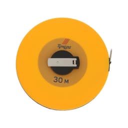 Рулетка геодезическая ТУНДРА, фиберглассовая лента, закрытый корпус, 30 м × 13 мм