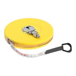 Рулетка геодезическая ТУНДРА, фиберглассовая лента, закрытый корпус, 30 м × 13 мм