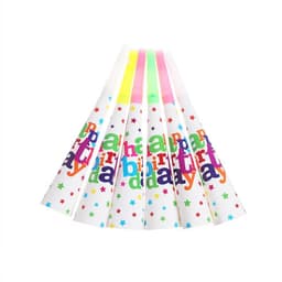 Дудка язычок «С днём рождения», набор 6 шт.