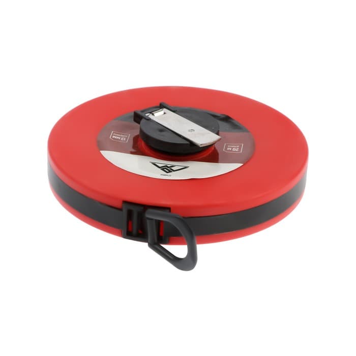 Рулетка геодезическая ЛОМ, фиберглассовая лента, закрытый корпус, 20 м × 13 мм