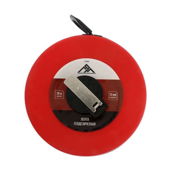 Рулетка геодезическая ЛОМ, фиберглассовая лента, закрытый корпус, 20 м × 13 мм