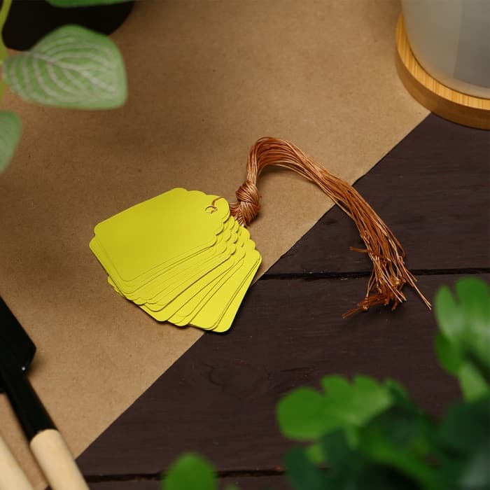 Бирки садовые, для маркировки растений, 4.5×3 см, набор 20 шт., пластик, МИКС, Greengo