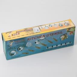 Набор кухонных принадлежностей «Стандарт», 6 предметов, на подвесе, серебристый