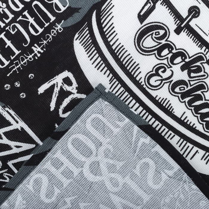 Кухонный набор «Доляна» Rock'n'roll: фартук 60×70 см, прихватка 20×20 см, полотенце 35×60 см