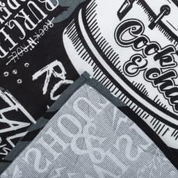 Кухонный набор «Доляна» Rock'n'roll: фартук 60×70 см, прихватка 20×20 см, полотенце 35×60 см