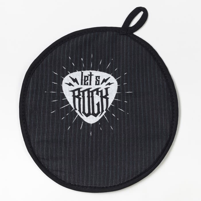 Кухонный набор «Доляна» Rock'n'roll: фартук 60×70 см, прихватка 20×20 см, полотенце 35×60 см