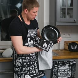 Кухонный набор «Доляна» Rock'n'roll: фартук 60×70 см, прихватка 20×20 см, полотенце 35×60 см