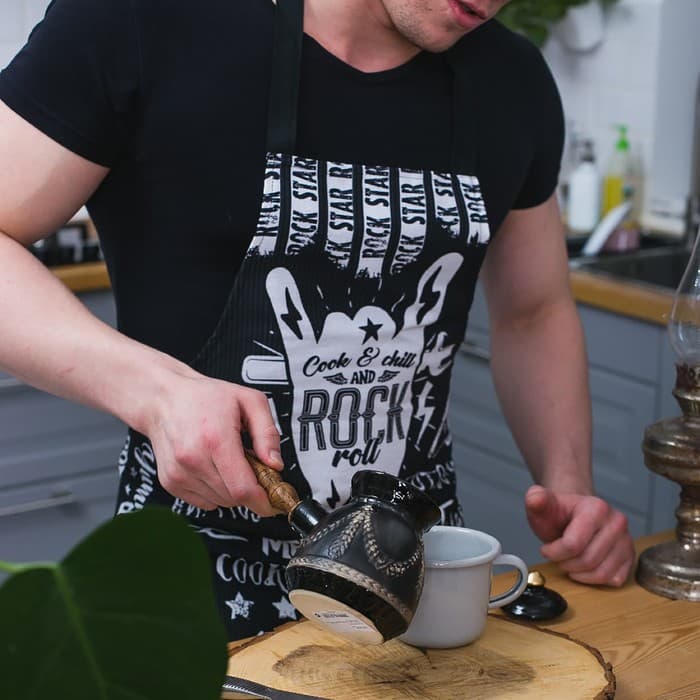 Кухонный набор «Доляна» Rock'n'roll: фартук 60×70 см, прихватка 20×20 см, полотенце 35×60 см