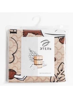Полотенце банное вафельное «Этель. С добрым паром», 60×146 см, хлопок 100%