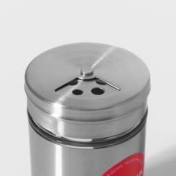 Солонка Доляна «Стиль», 130 мл, 5×8 см, стекло, серебристая