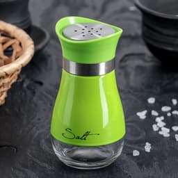 Солонка стеклянная «Сияние», 5.5×5×11 см, цвет МИКС