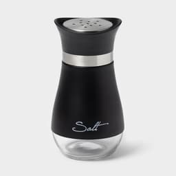 Солонка «Сияние», 5.5×5×11 см, стекло, чёрная