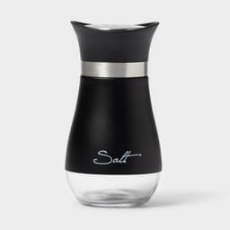 Солонка «Сияние», 5.5×5×11 см, стекло, чёрная