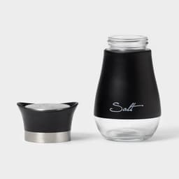 Солонка «Сияние», 5.5×5×11 см, стекло, чёрная