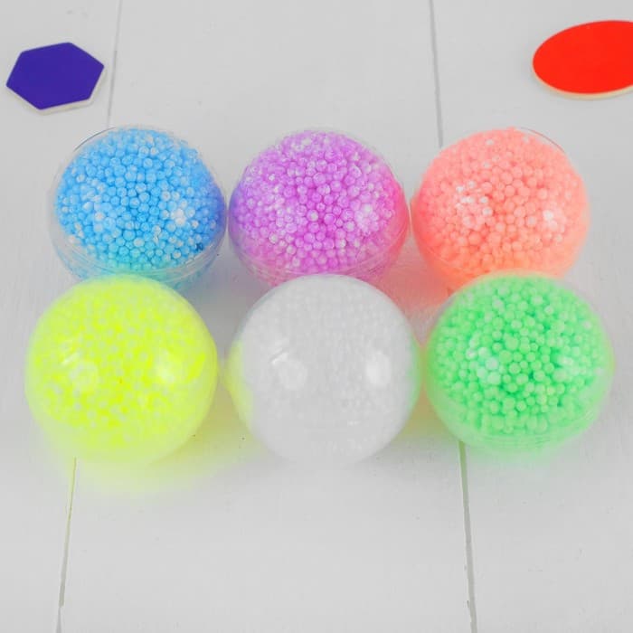 Шариковый пластилин крупнозернистый 2.4 г, цвета МИКС