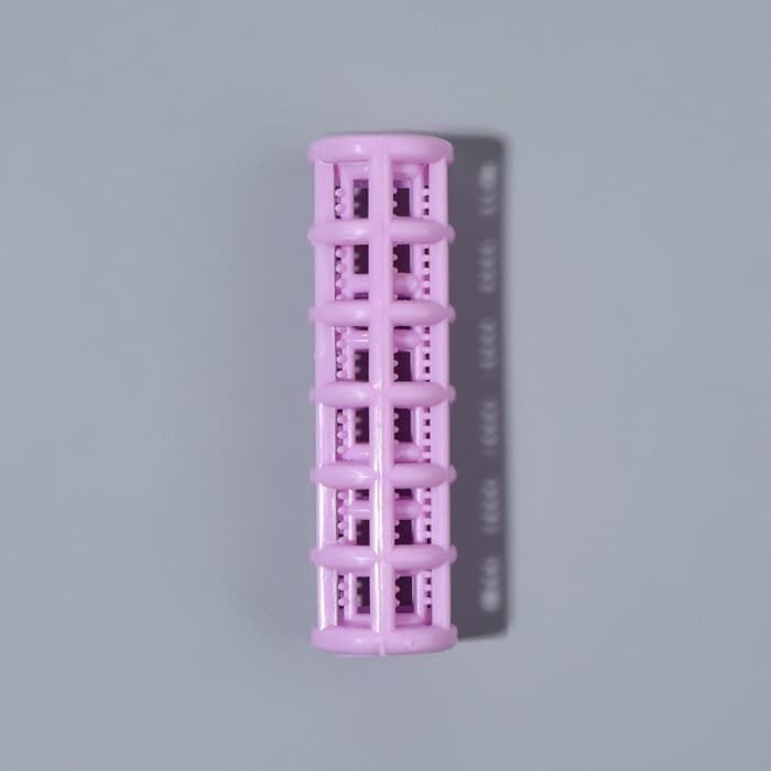 Бигуди с фиксатором, d=1 см, 5.5 см, 6 шт., фиолетовые
