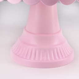 Подставка для торта и капкейков с крышкой 32.5×32.5×34 см, розовая