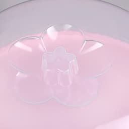 Подставка для торта и капкейков с крышкой 32.5×32.5×34 см, розовая