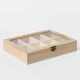 Ящик для хранения чайных пакетиков Доляна «Ахмадабад», 8 ячеек, 24.8×18×4.8 см