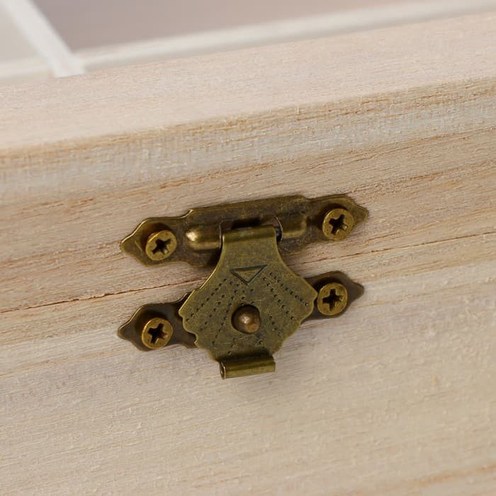 Ящик для хранения чайных пакетиков Доляна «Цейлон», 4 ячейки, 16×13.8×6.5 см