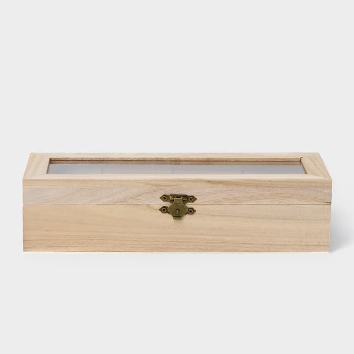 Ящик для хранения чайных пакетиков Доляна «Ахмадабад», 4 ячейки, 25×9.5×6.5 см