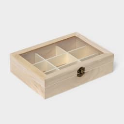 Ящик для хранения чайных пакетиков Доляна «Ахмадабад», 9 ячеек, 24×17.3×6.5 см