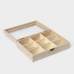 Ящик для хранения чайных пакетиков Доляна «Ахмадабад», 9 ячеек, 24×17.3×6.5 см