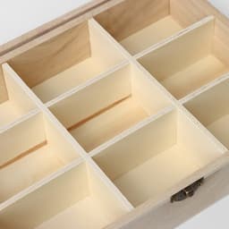 Ящик для хранения чайных пакетиков Доляна «Ахмадабад», 9 ячеек, 24×17.3×6.5 см