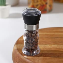 Мельница для специй Доляна «Рэйн», 12×5 см, керамический механизм, прозрачная