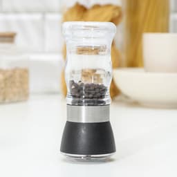 Мельница для специй Доляна «Рэйн», 12×5 см, керамический механизм, прозрачная