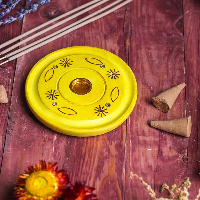 Подставка под благовония «Яркие цвета», 10×10×1 см, МИКС